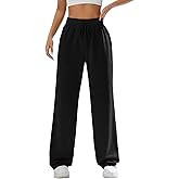 Kiench Teens Girls' Straight Leg Sweatpants High Waisted Baggy Joggers Drawstring
