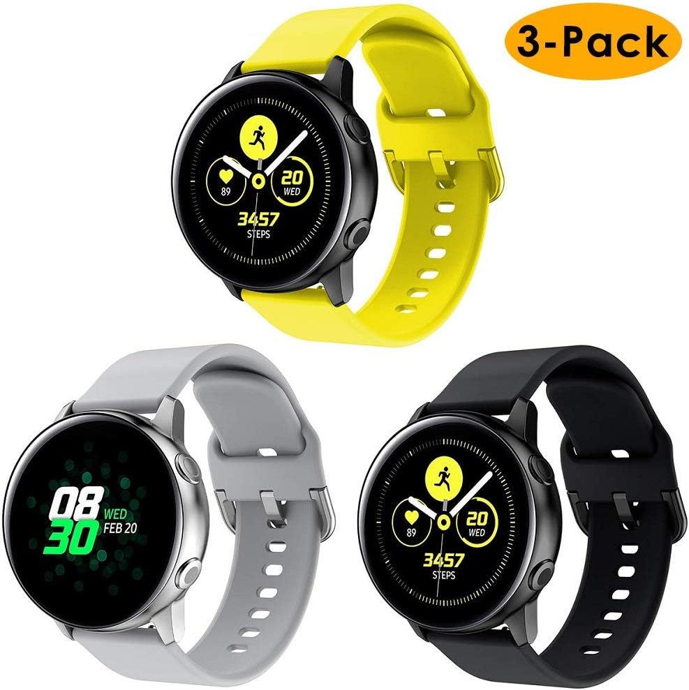 MBriskSepgirlcy 20mm Universal Watch Strap, 20mm Soft Silicone Watch Bands Quick Release Adjustable Replacement Watch Straps for Men and Women