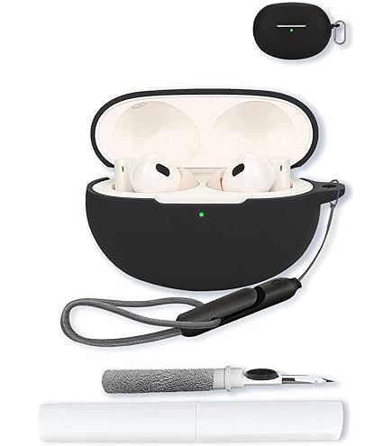 Silicone Protective Case For Realme Buds Air 5 - Shockproof Cover With Keychain