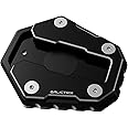 GALICTRIX Compatible with BENELLI TRK 502X 702X 552X TRK502 TRK702 TRK552 Motorcycle Kickstand Pad Foot Side Stand Extension Enlarge Pad Support Plate (TypeA Black)