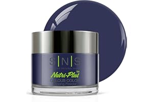 SNS HEALTHY NATURAL NAILS SNS Nail Dip Powder, Gelous Color Dipping Powder - Blue Note (Blue/Navy, Cream) - Long-Lasting Dip Nail Color Lasts 14 Days - Low-Odor & No UV Lamp Required - 1oz
