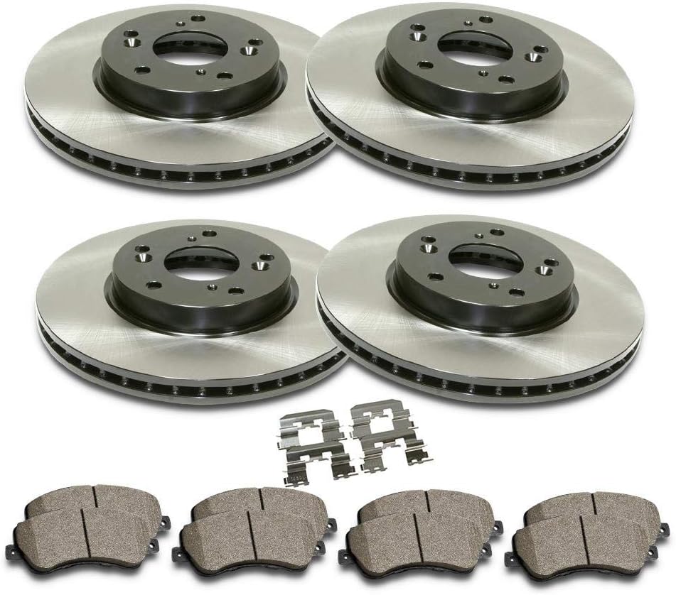 Front and Rear Premium Brake Rotor Ceramic Pad 6PCS for