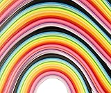 Paper Quilling Strips (1040 Strips) 26 Colors Width - 3mm,5mm,7mm and 10mm Length - 38cm (Pack of 4 sets)