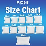 Rohi Set of 4 Hypoallergenic Cushion Pads 65x65 cm White Polyester view 2