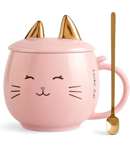 Amazon.com: Urban Tokyo Whimsical Cat Mug Adorable Coffee Mug