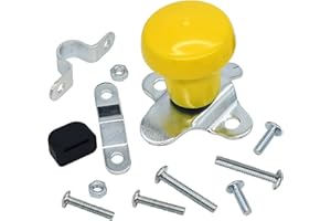 NOTONPARTS Steering Wheel Spinner Knob WSV123Y 60922 with Rubber Sleeve Compatible with John Deere Tractor Compatible with Case IH Backhoe Compatible with Cub Cadet Mower and Many Other Equipments