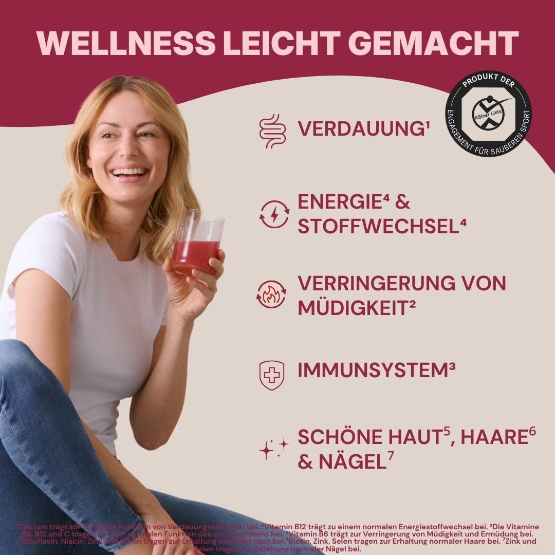 HER ONE INNER BEAUTY All in One | Vitamin Komplex hochdosiert als Multivitamin Pulver | Multivitamine & Mineralstoffe für Frauen | Multivitaminpräparate & Mineralien | Beauty Drink | 30 Portionen 2