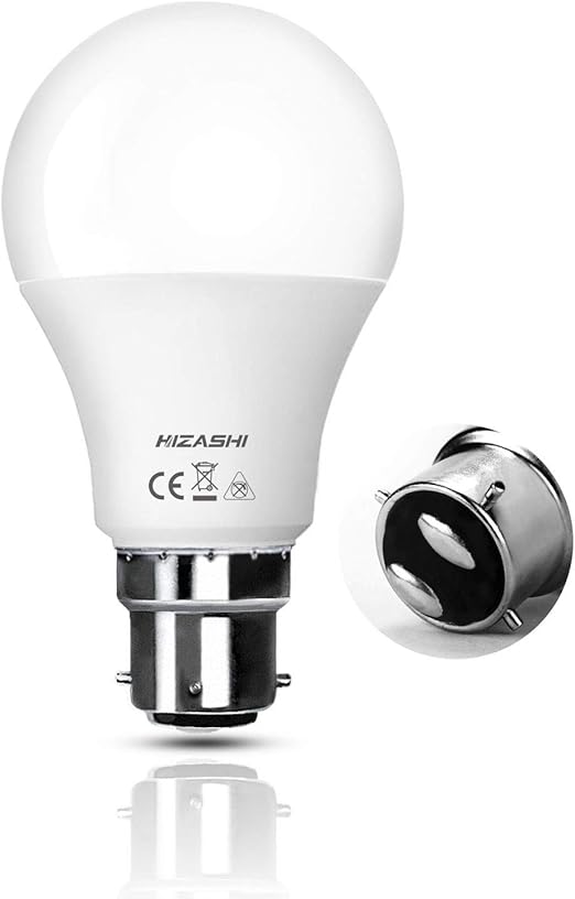 Hizashi BC3 3 Pin Bayonet LED Light Bulbs 80W Equivalent, 12W, 1050lm