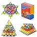 XUELIEE 206 pcs Educational Magnetic Sticks Building Blocks Toys, Magnetic Tiles Construction Blocks 3D Educational Toy Set for Kids