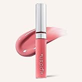 Woosh Beauty, Spin-On Lip Gloss, Hydrating Hyaluronic Acid & Shea Butter, No Fine Lines, Shine Finish, Vegan & Cruelty-Free