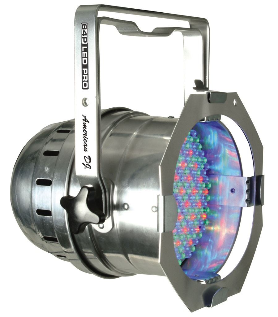 American DJ Par 64 LED Pro Polished/Chrome DMX RGB 10mm LEDs Musical Instruments