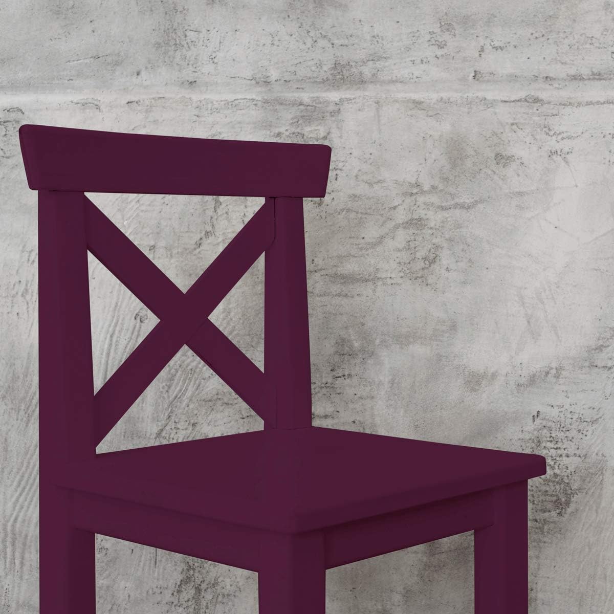 Hemway Chalk Paint Aubergine Purple Furniture Paint 1L, Matt Finish Shabby Chic, Chalk Furniture & Walls, Quick Dry & 1 Coat - Image 4
