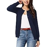 GRACE KARIN Womens Long Sleeve Knit Cardigan Sweaters Casual Dressy Open Front Button Down Cardigans Spring Outfits
