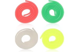 HERCHR 4 Colors RC 1:10 Gas Line Hose 3.3Ft Petrol Fuel Gas Line Pipe Hose I.D 1/8" O.D 3/16"(3mm x 5mm) Premium Cut Petrol Fuel Line Hose Tube RC Fuel Line Gas Pipe