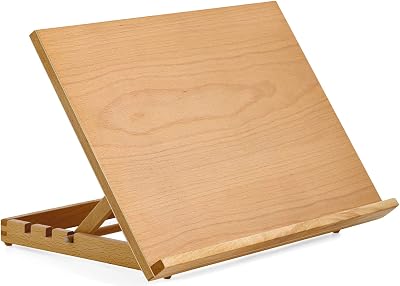 Quickdraw A3 Art & Craft Workstation Wooden Desktop Easel, Beech Wood