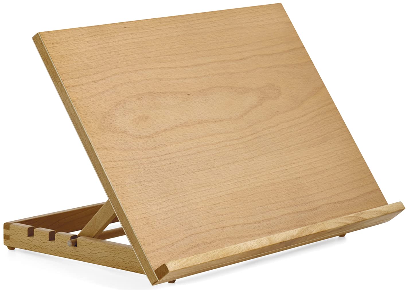 Quickdraw A3 Art & Craft Workstation Wooden Desktop Drawing Board Artist Adjustable Table Easel,brown