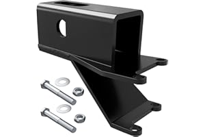 GZQIUYI Rear 2" Receiver Hitch, 4 Wheeler Hitch Extension, ATV Hitch Receiver with Bolts/Washers/Lock Nuts, Fit for Honda 2001-2014 Rubicon TRX 500, 2007-2024 Rancher TRX 350 400 420 450 500 520, Recon 250