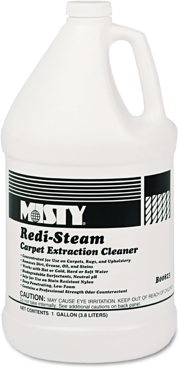 Misty R8234ct Redi-Steam Carpet Cleaner Pleasant Scent 1Gal Bottle 4/Carton