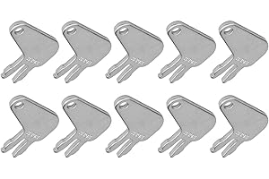 10 Pack 8H-5306 Battery Disconnect Key for CAT Models, Switch and Ignition Key Replacement for Heavy Equipment, Vintage Tract