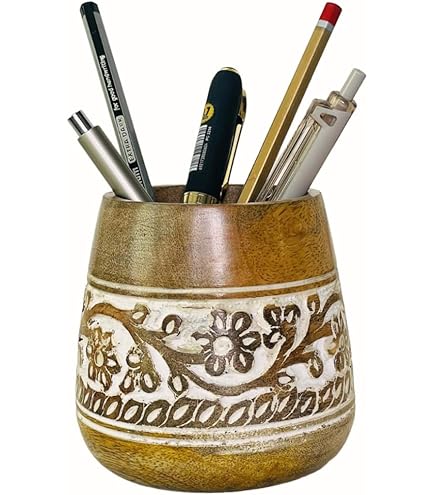 Pink Western Howdy Wooden Organizer - 3 Compartment Holder For Desk, Vanity & Bathroom