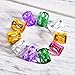 Frienda 130 Pieces Aluminum Hair Coil Dreadlocks Adjustable Hair Cuffs Hair Braiding Beads for Men and Women, 7 Colors