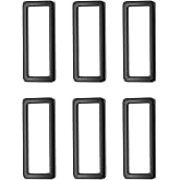 uxcell Metal Flat Rectangle Rings Buckle, Ring Square Loop | Webbing Belt Buckle for Bag Belt Keychains DIY Purse Making