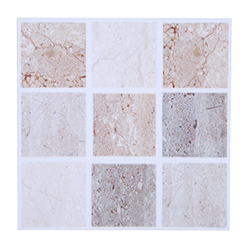 18pcs Tile Transfer Stickers, Mosaic Wall Stickers Bathroom Kitchen DIY Home Bathroom Waterproof Backsplash(10 x 10 cm)