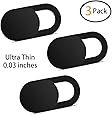 Nano-Shield S1 Webcam Cover [3 Pack], 0.03in Ultra Thin Web Camera Cover for Computer, Laptop, iMac, MacBook Pro, Smartphone, Slider Camera Blocker Protect Privacy Sliding Design