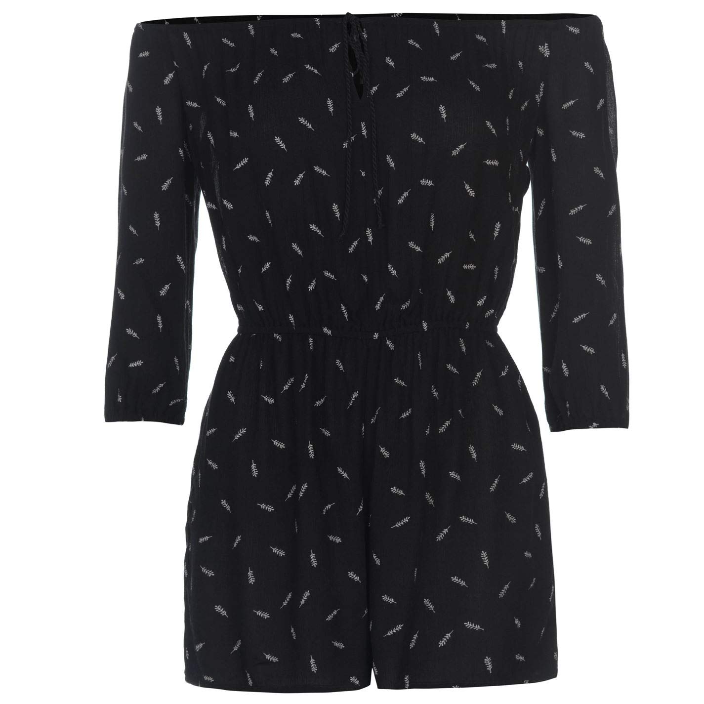 long sleeve bardot playsuit