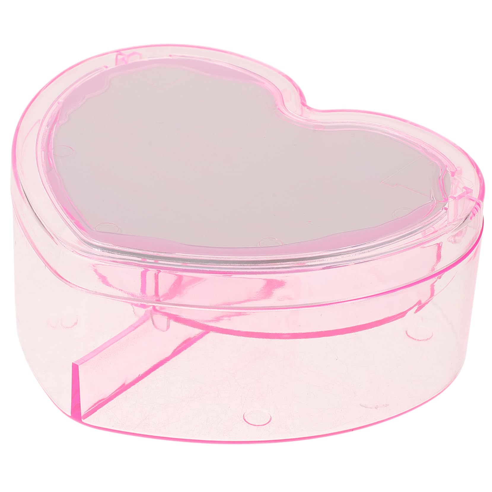 CAXUSD Heart-shaped Boy Girl Hair Accessories Organizer Box Portable Storage for Hairpins Clips and Jewelry for Desktop Decor and Home Supplies