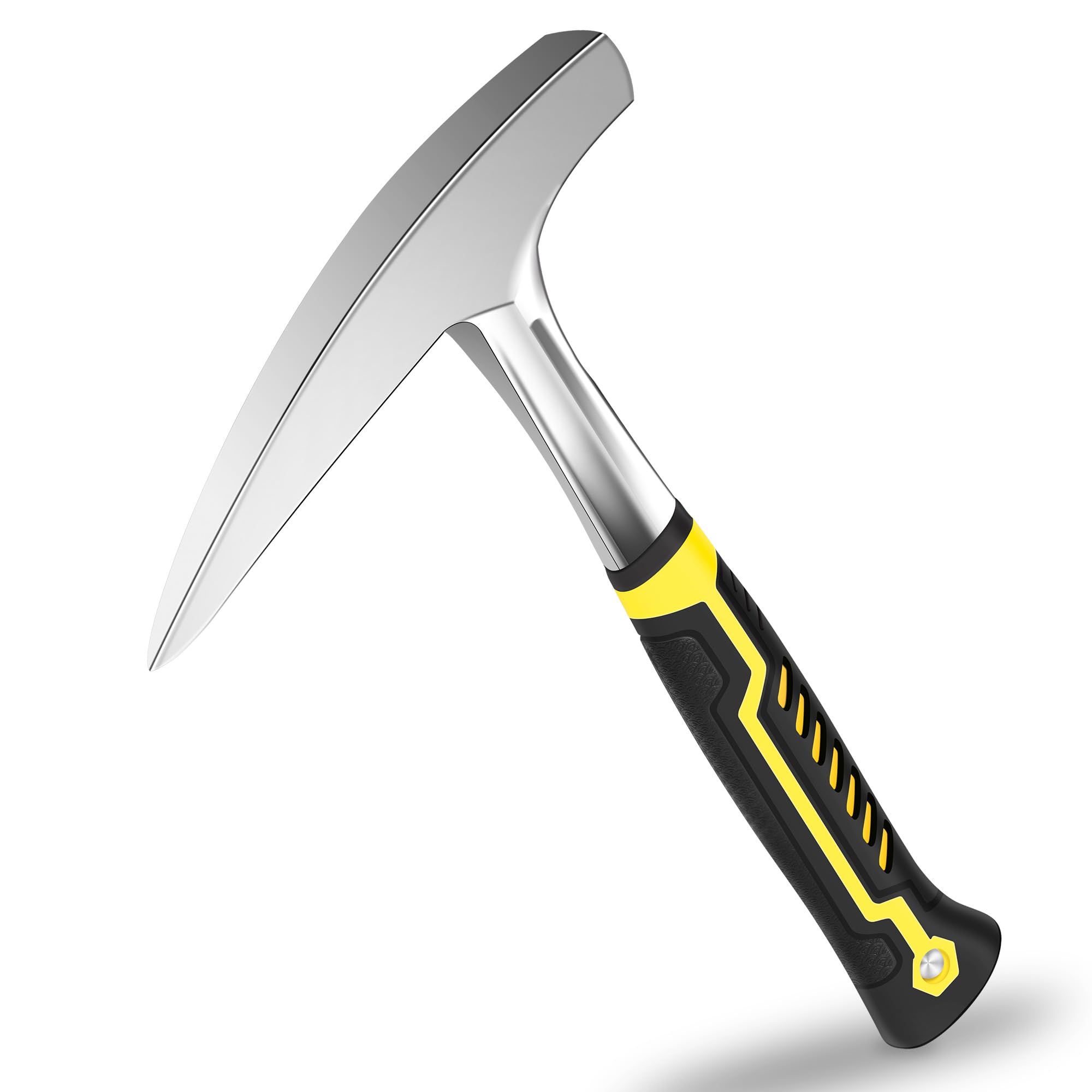 Photo 1 of SLNIHAMS 22oz Rock Pick Hammer – One-Piece Forged Geology Hammer with Pointed Tip & Anti-Vibration Grip – Ideal for Rockhounding, Fossil Hunting, and Masonry Work