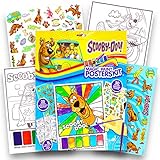 Scooby-Doo Stickers Activity Set ~ 16 Large Scooby-Doo Paint with Water Pages, Paint Brush, Stickers and Temporary Tattoos (Party Pack)