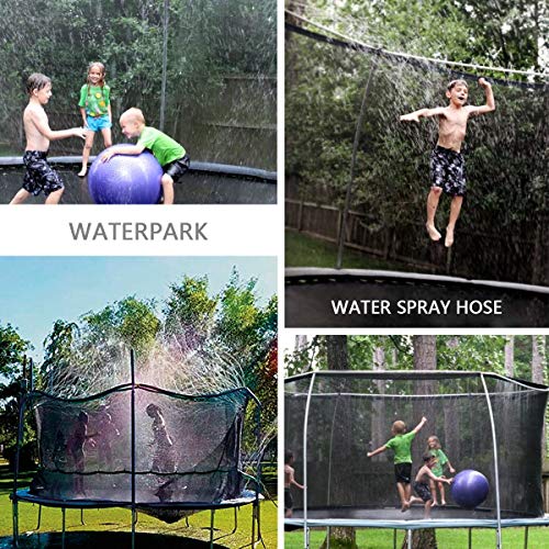 KLSwag Trampoline Sprinkler, Outdoor Water Play Sprinklers for Kids Fun