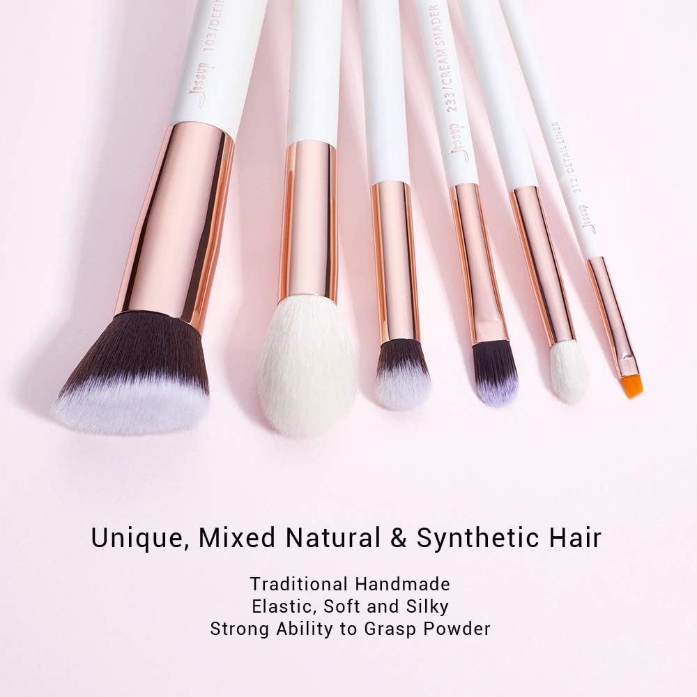 Jessup Brush Set 20 PCS Makeup Brushes for Foundation Blending Blush Concealer Eye Shadow Lip - Image 3
