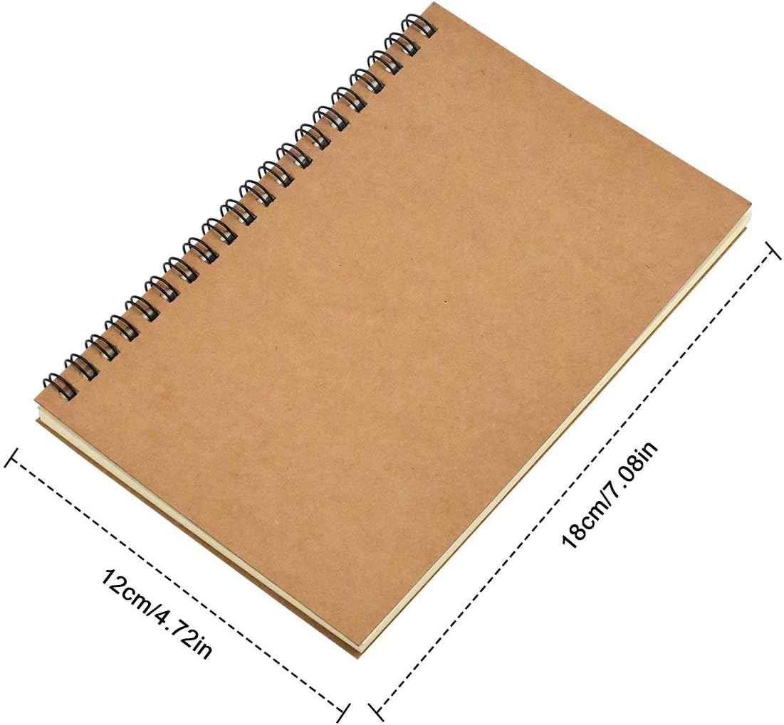 2 Pack Sketch Notebook, 200 Sides/100 Pages A5 Sketchbook, Blank Sketch Book Paper - Image 3