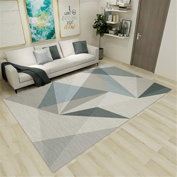 Liveinu Tapis Moderne Tapis Déco Lavable Moquettes de Poils Courts