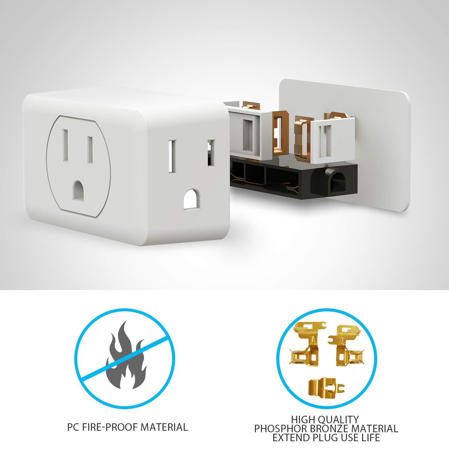 Mua Multi Plug Outlet Extender, VINTAR 3 Outlet Adapter, Multiple ...