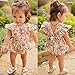 SEVEN YOUNG Newborn Baby Girls Floral Print Backless Romper Infant Kids Jumpsuit Outfit Playsuit Clothes