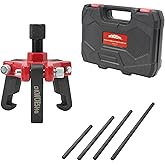 Harmonic Balancer Puller &amp; Crankshaft Pulley Removal Tool Kit - 3 Jaw Puller Set Compatible with GM, Chevrolet, Cadillac, Chrysler, Ford, Dodge, Jeep, LS Engine, and More