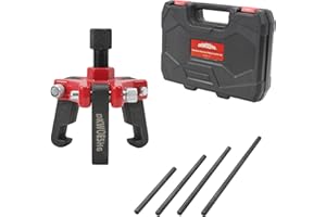 DKWOESHG Harmonic Balancer Puller & Crankshaft Pulley Removal Tool Kit - 3 Jaw Puller Set Compatible with GM, Chevrolet, Cadillac, Chrysler, Ford, Dodge, Jeep, LS Engine, and More