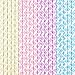 Benvo Paper Straws 100 Pack Biodegradable Drinking Straw for Celebration Parties, Birthdays, Weddings, Baby Showers, New Floral Pattern Design of 2017