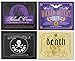 Morbid Enterprises Halloween Glow in The Dark Wine Bottle Label Stickers (8 Labels)