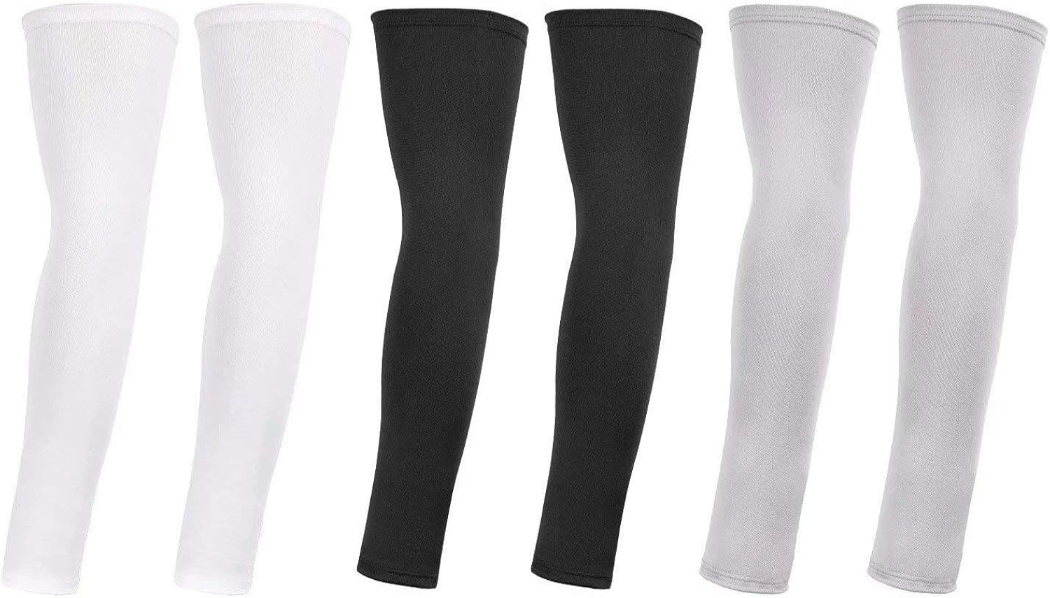 TAGVO Arm Sleeves, 3 Pairs Outdoor Sports Arm Warmers Breathable Soft UV Protection Cover Elbow Sleeves Stretchy Arm Cooling Covers for Running/Cycling/Driving/Climbing/Golfing : Clothing