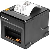 NetumScan 80mm POS Receipt Printer 300mm/s USB Thermal Receipt Printer with Auto Cutter Cash Drawer, USB Ethernet Interface,Support Windows/Mac/Linux, Restaurant Kitchen Printer for ESC/POS,NS8360L