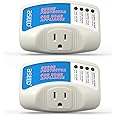 BSEED Voltage Protector, Single Outlet Surge Protector Plug in for Home Appliance Multi Function Plug with Protection Wall Mount Power Suppressor for TV/PC/Refrigerator, 15A, 125V, 1875W, 2 Pack