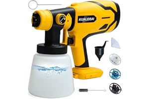 KUALEISAI Cordless Paint Sprayer for DeWo1t 20V Max Battery (Battery NOT Included), HVLP Spray Paint Gun