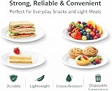 1ABOVE 7-Inch Disposable Paper Plates 100 Pack White 18 cm view 4
