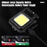 Aceshop Mini LED COB Flashlight 500 Lumens Rechargeable Keychain Bottle Opener view 4