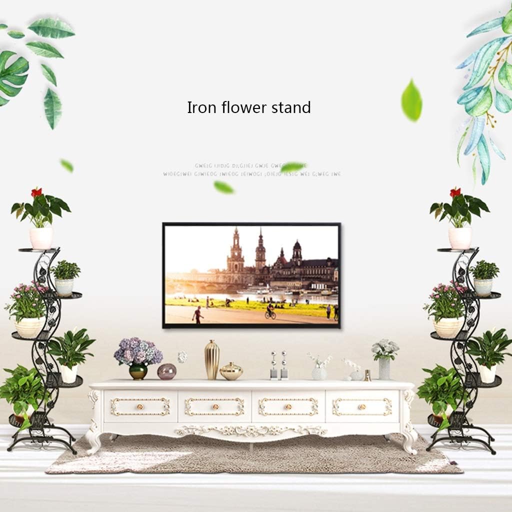 Jardinería Puesto De Flores Hierro Forjado De Múltiples Capas ...