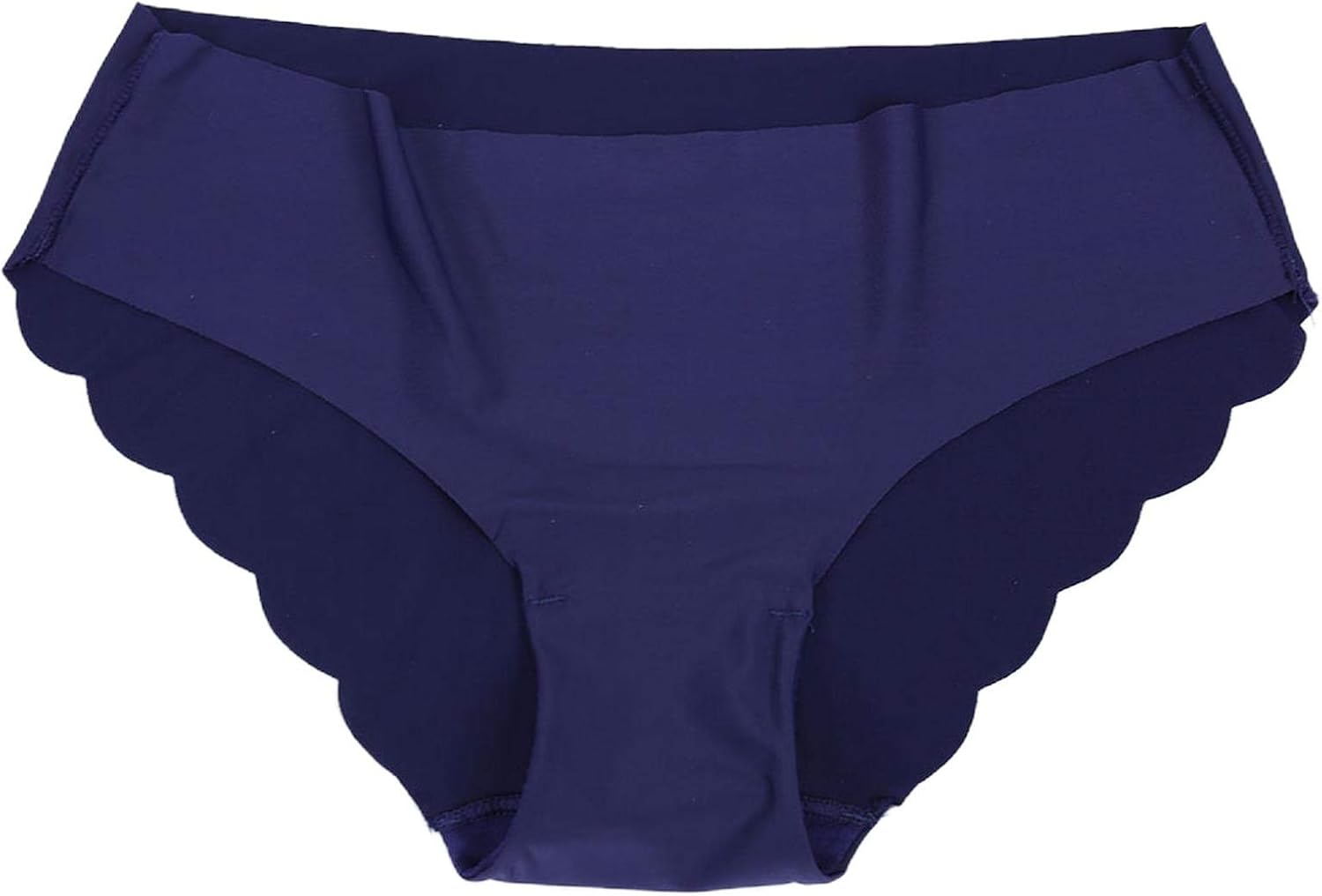 Braguitas de mujer sexy, ropa interior volante, color liso, seda hielo